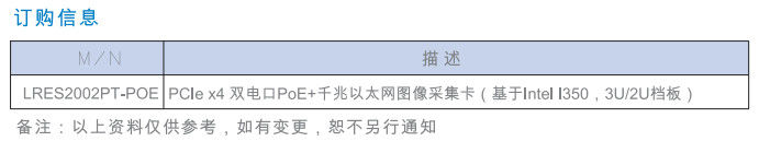 LRES2002PT-PoE網卡